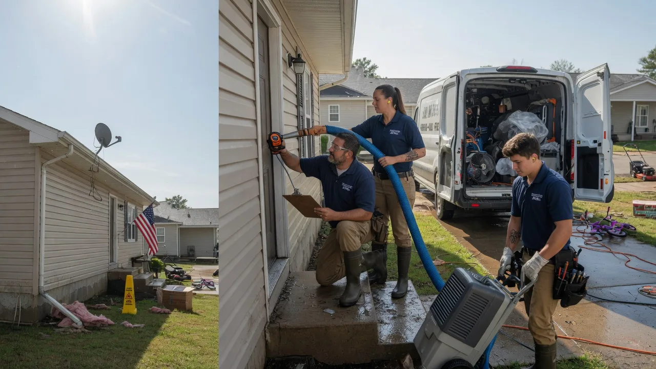Ceiling Water Damage Restoration in Pine Village, IN near me